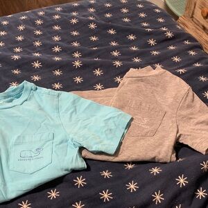 Vineyard Vines Kids' Aqua and Gray Tees